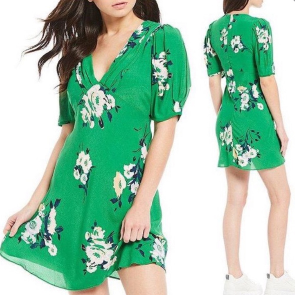 Free People neon garden floral dress